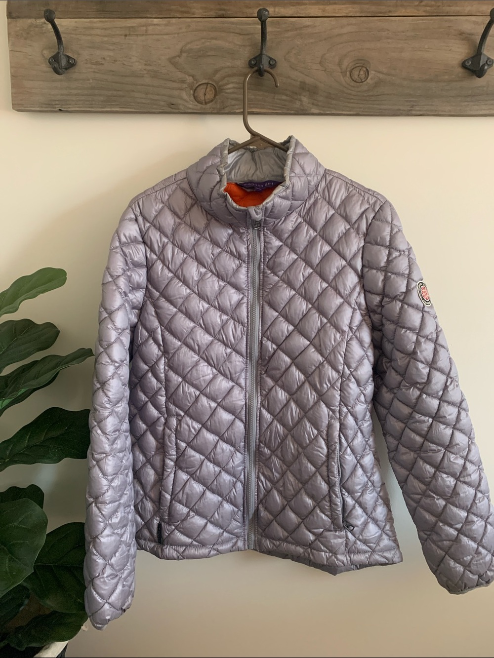 Madden Girl Quilted Puffer Jacket in Gray